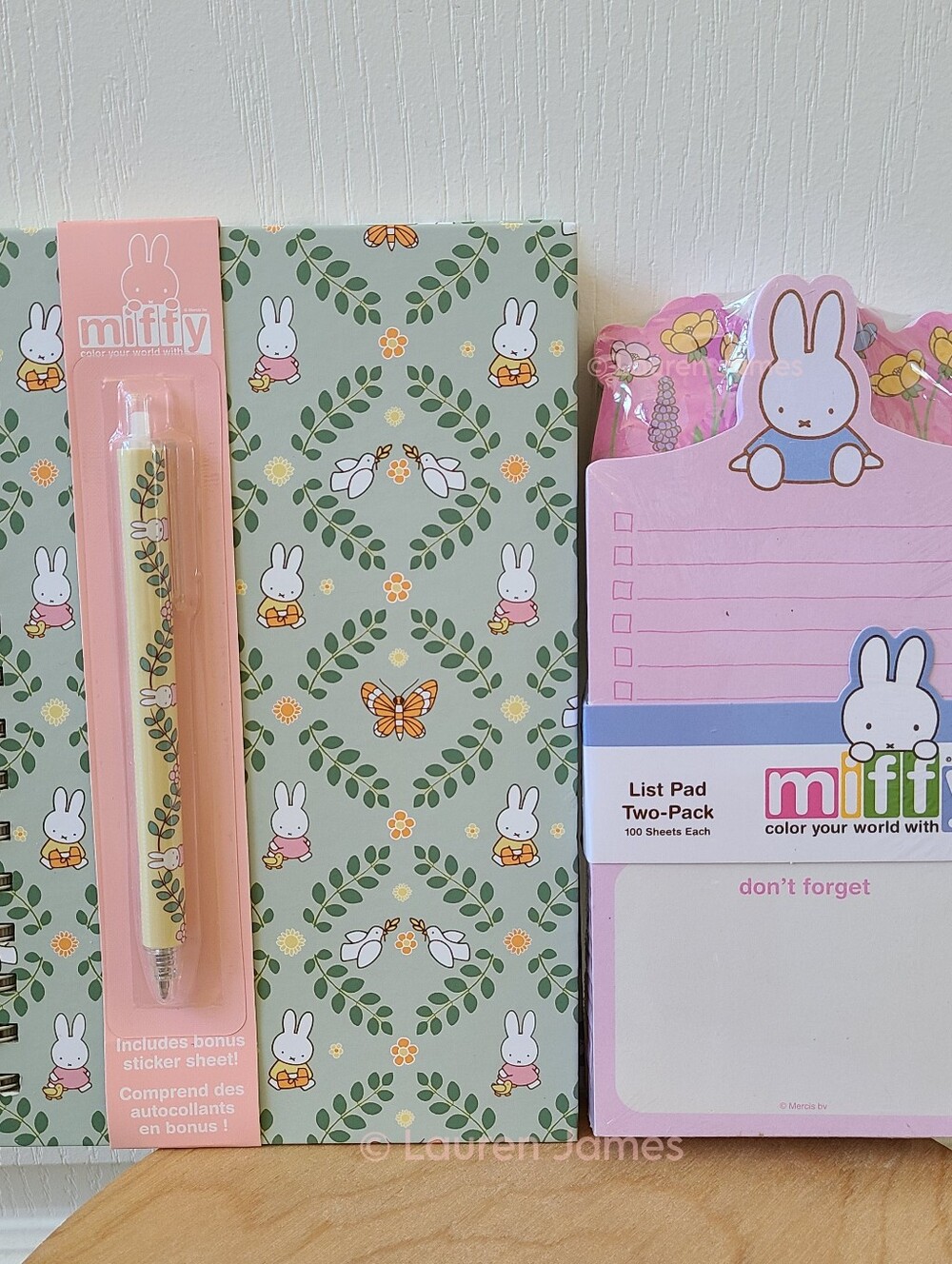 Miffy Spring Meadow Floral Notebook and Notepad Set
